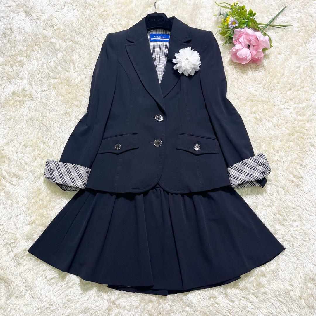 極美品★バーバリーブルーレーベル　140〜160 キッズ　入学式　セットアップ