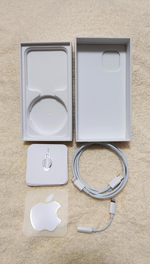 iPhone12mini 128GB ホワイト+充電器(2m),