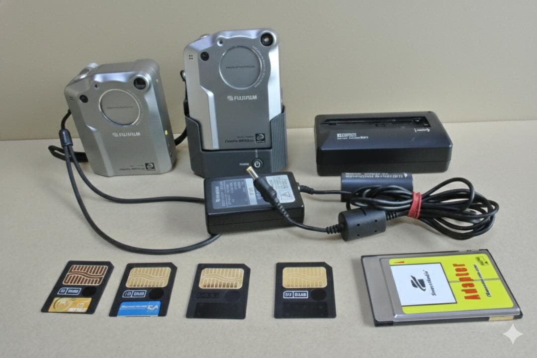 希少セット！FinePix 4800Z 2台セット｜スマートメディア等貴重品付