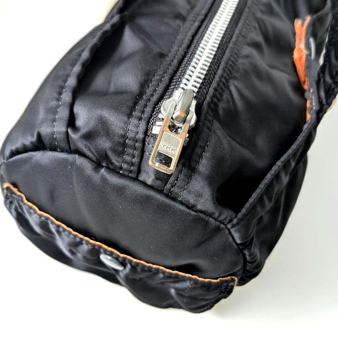 美品 PORTER タンカー ドラムバッグ ミニ 黒 ナイロン