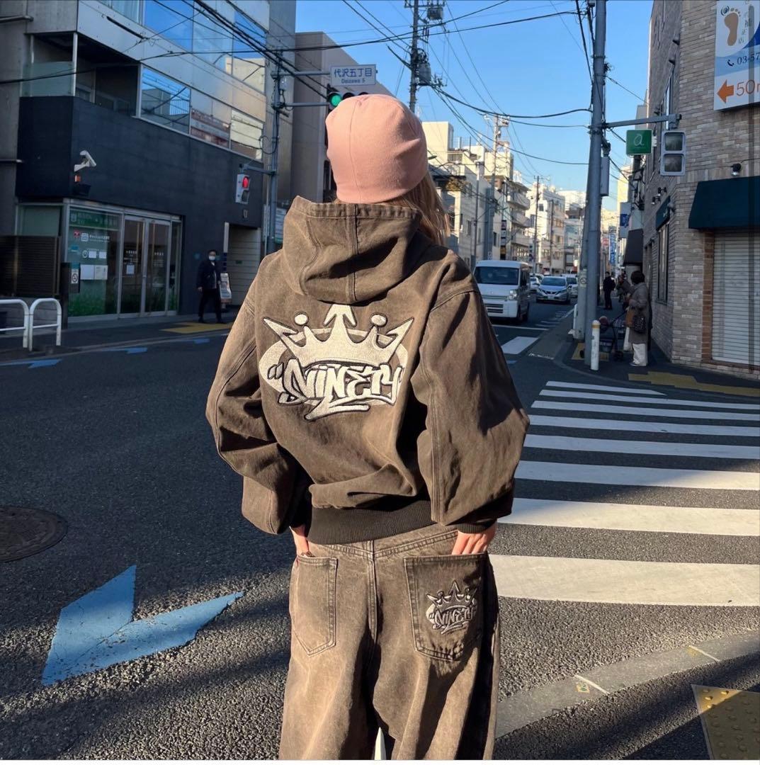 ジャケット・アウター King Logo Vintage Denim Hoodie