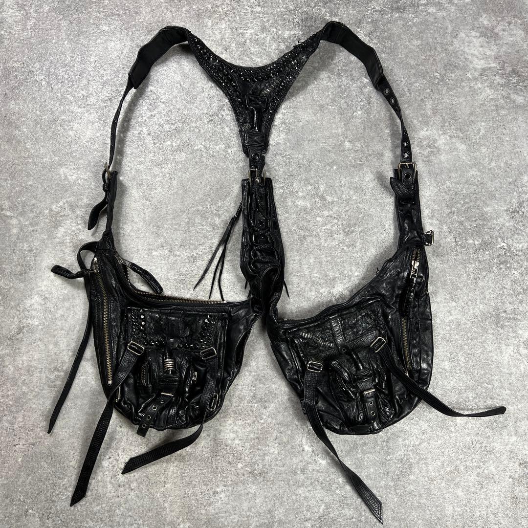 KMRii ケムリ レザーベスト ホルスター ショルダーバッグ