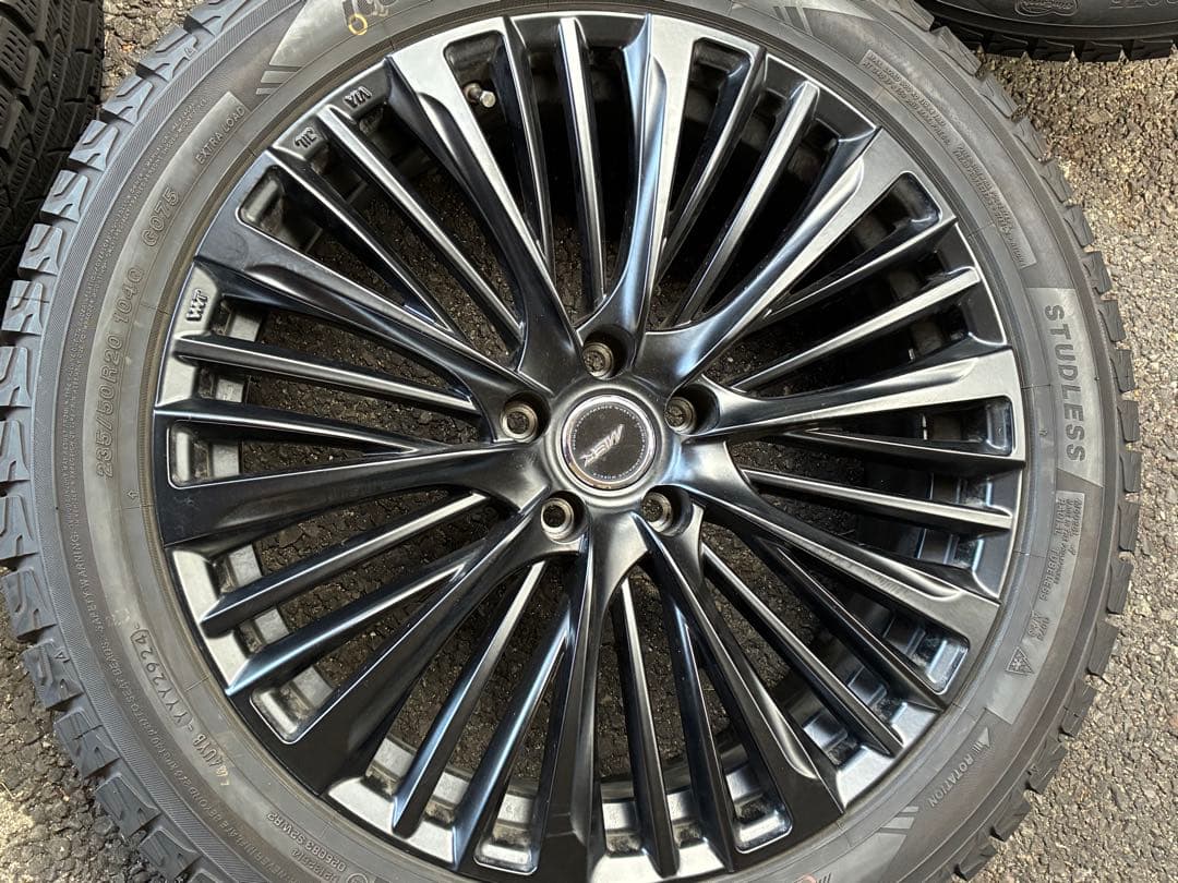 235/50R20 4本 バリ溝 スタッドレス ホイールセット レクサス NX