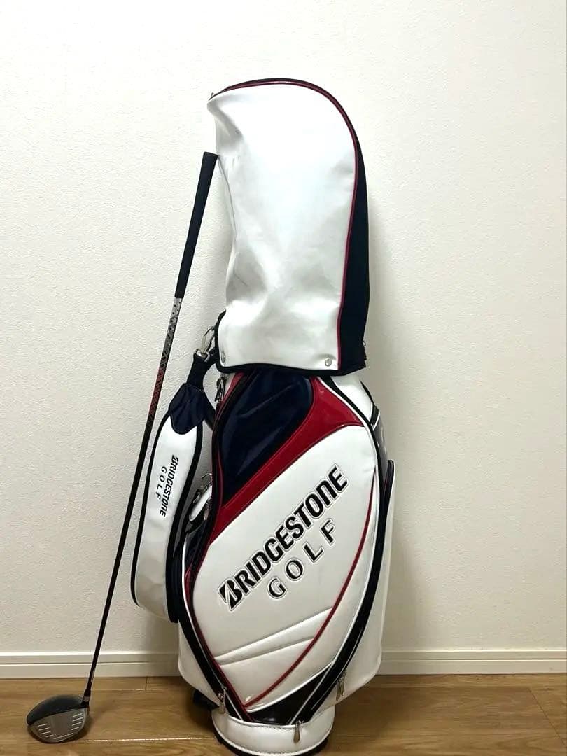 BRIDGESTONE GOLF キャディバッグとTOURSTAGEドライバー