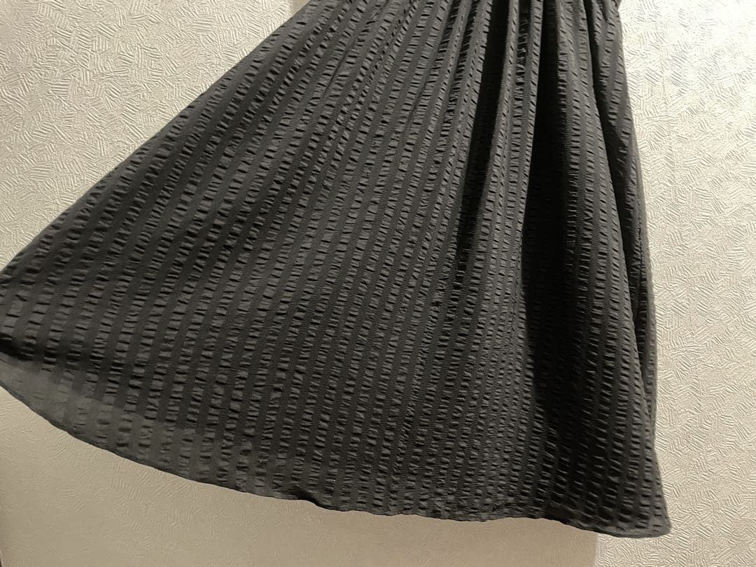 BALENCIAGA シアサッカー シフォン シルク ワンピース