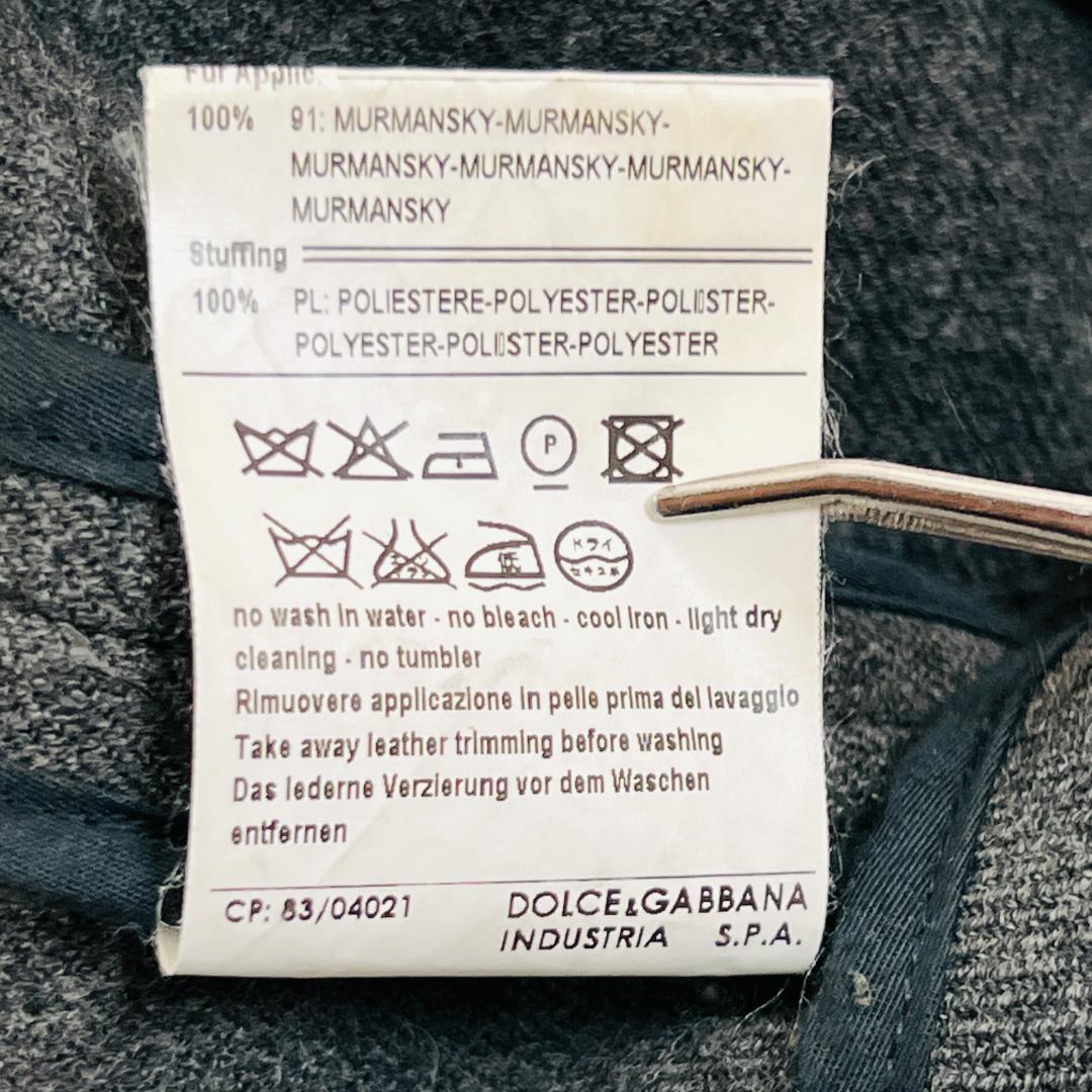 【ドルチェ＆ガッバーナ】Pコート リバー ダブル リアルファー ラクーン L