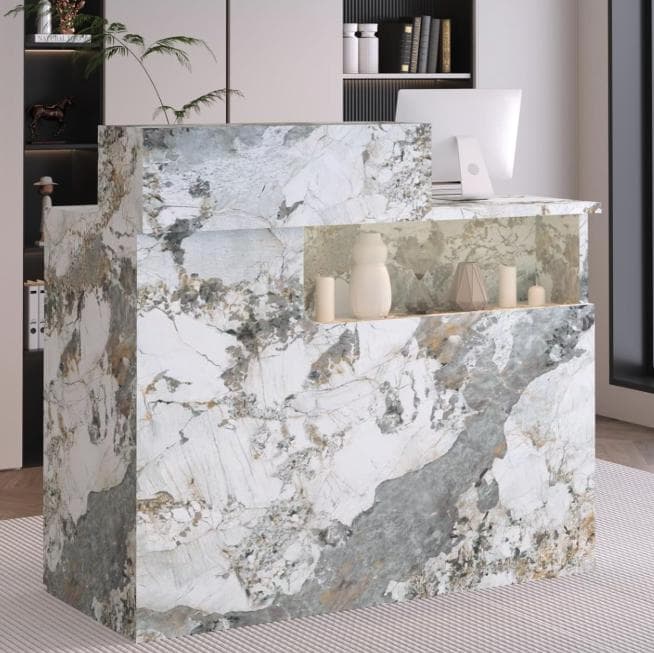 新品☆レジカウンター 受付カウンターデスク 小型受付　おしゃれテーブル送料無料