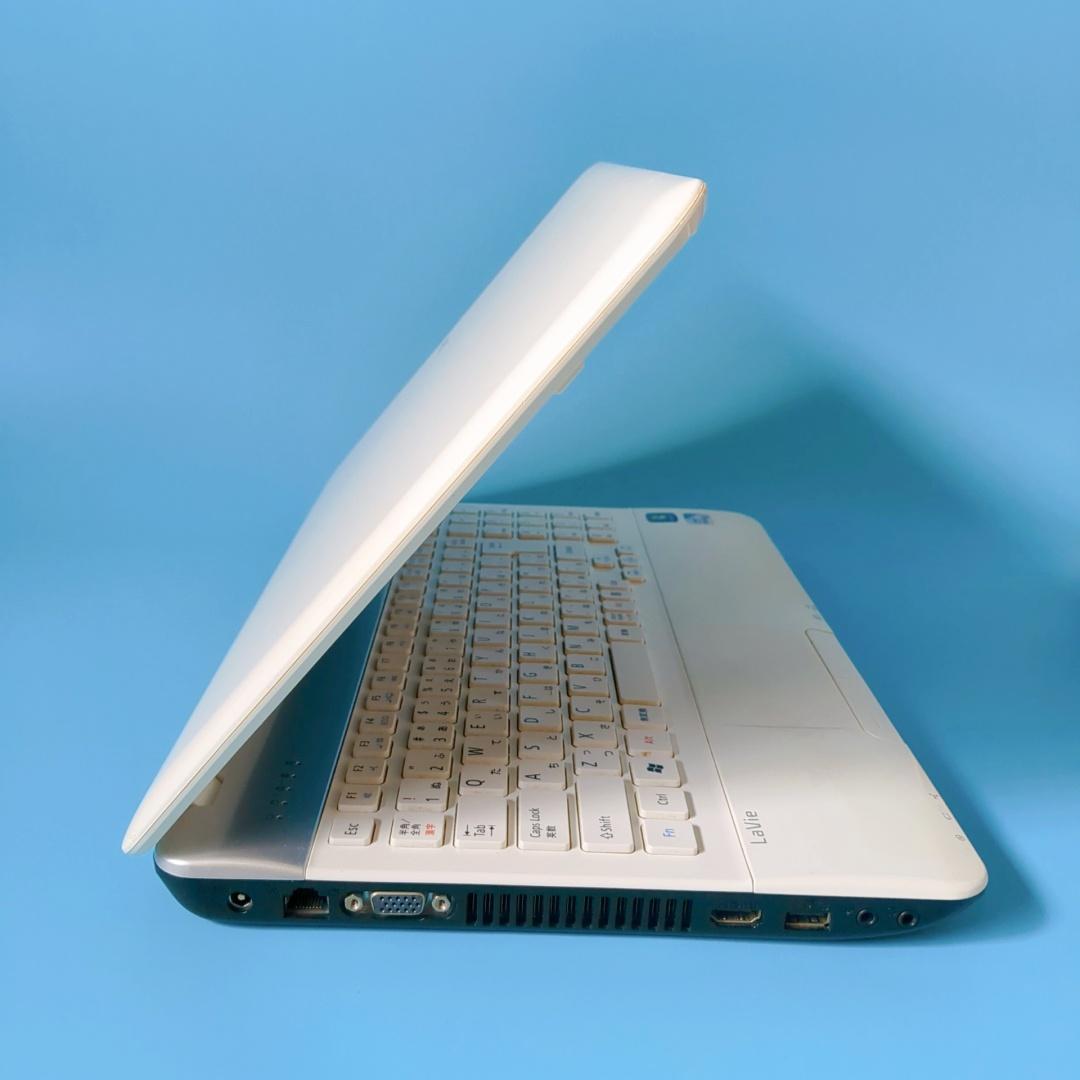 美品❣️特大容量1TB‼️メモリ8GB✨設定済みですぐ使える♪白ノートパソコン✨