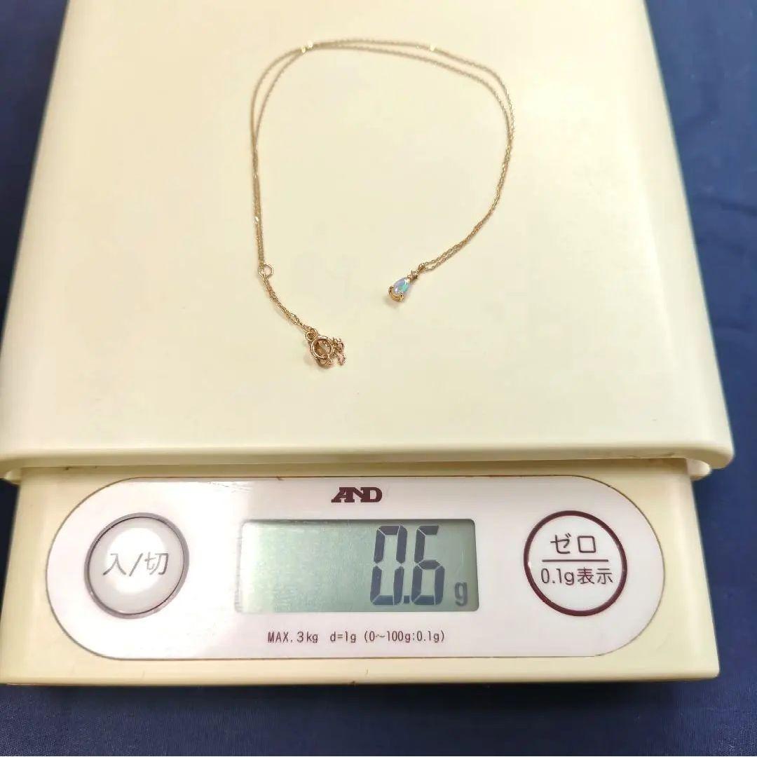 Jouete K10YG ダイヤモンド×オパール ネックレス