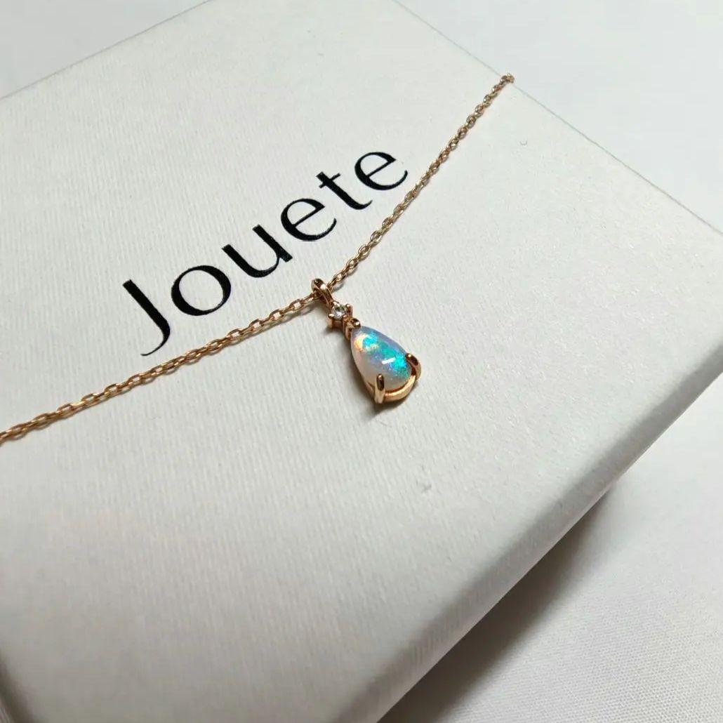 Jouete K10YG ダイヤモンド×オパール ネックレス