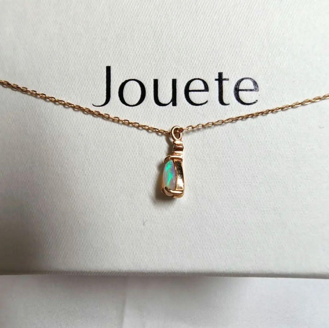 Jouete K10YG ダイヤモンド×オパール ネックレス