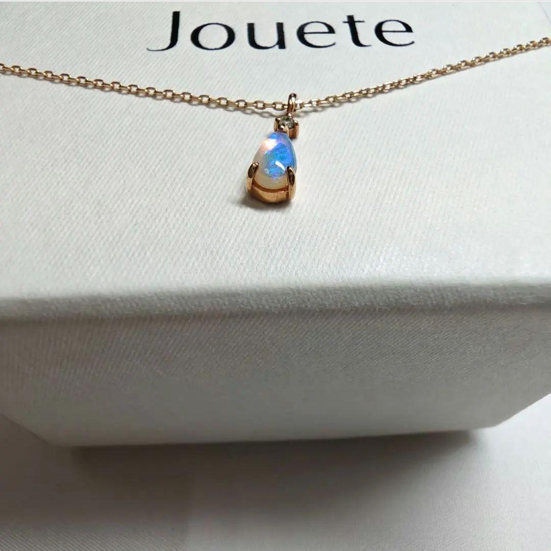 Jouete K10YG ダイヤモンド×オパール ネックレス