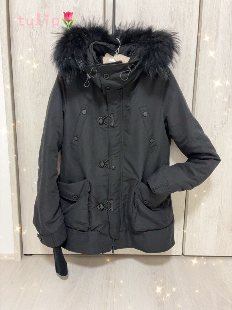 削除あり　美品　SLY N3B ファー　ミリタリーモッズコート　ブラック