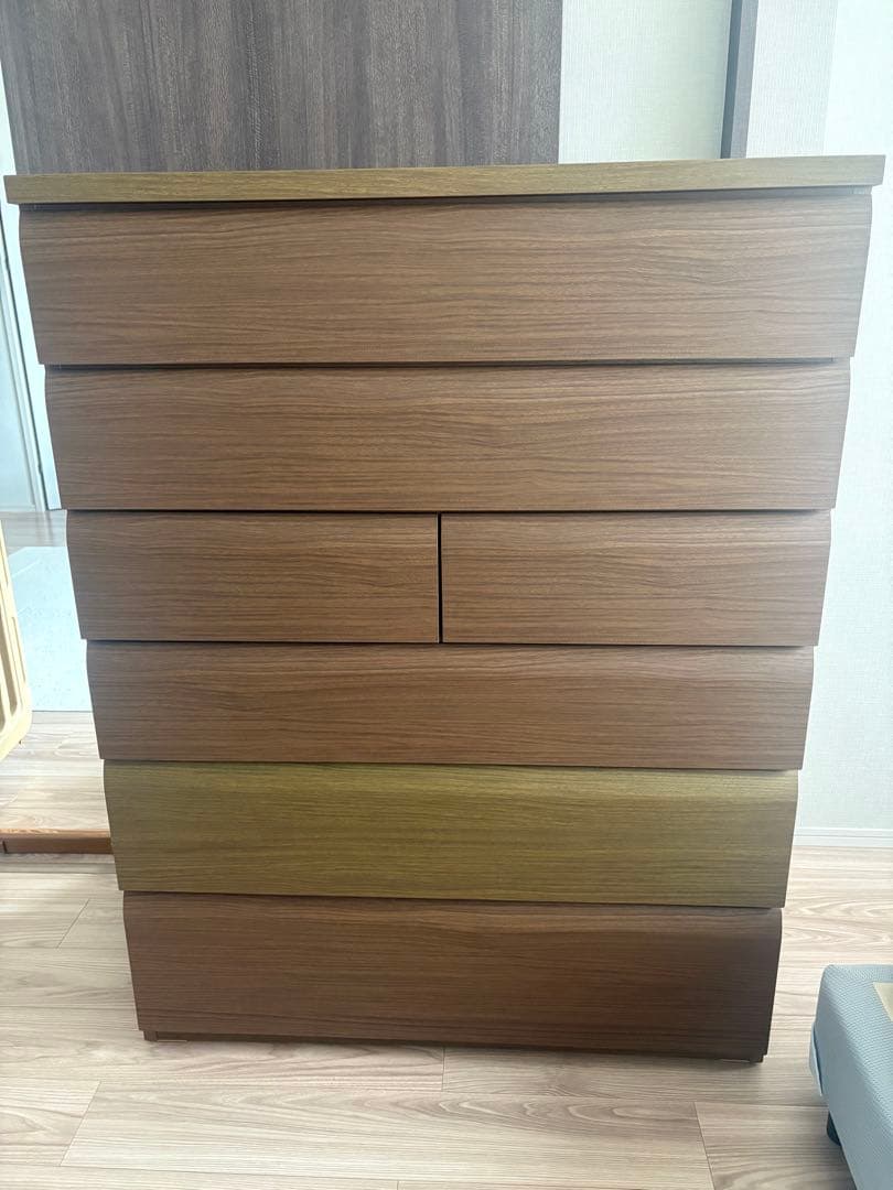 ニトリ ハイチェスト ウィッシュ3 WISH3 100HC-MBRウォールナット