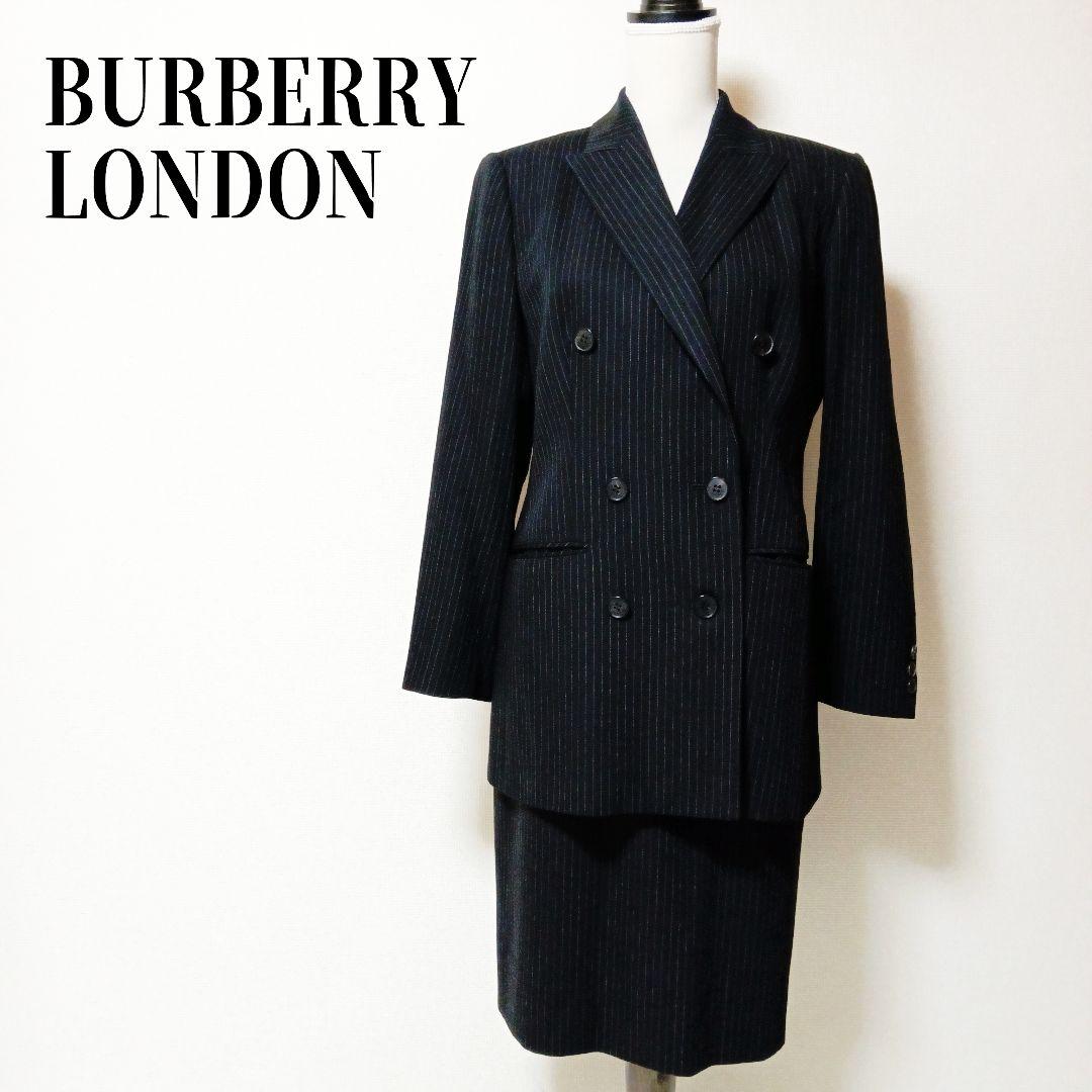 【大きいサイズ】バーバリーロンドン スーツ セットアップ 2点 ブラック
