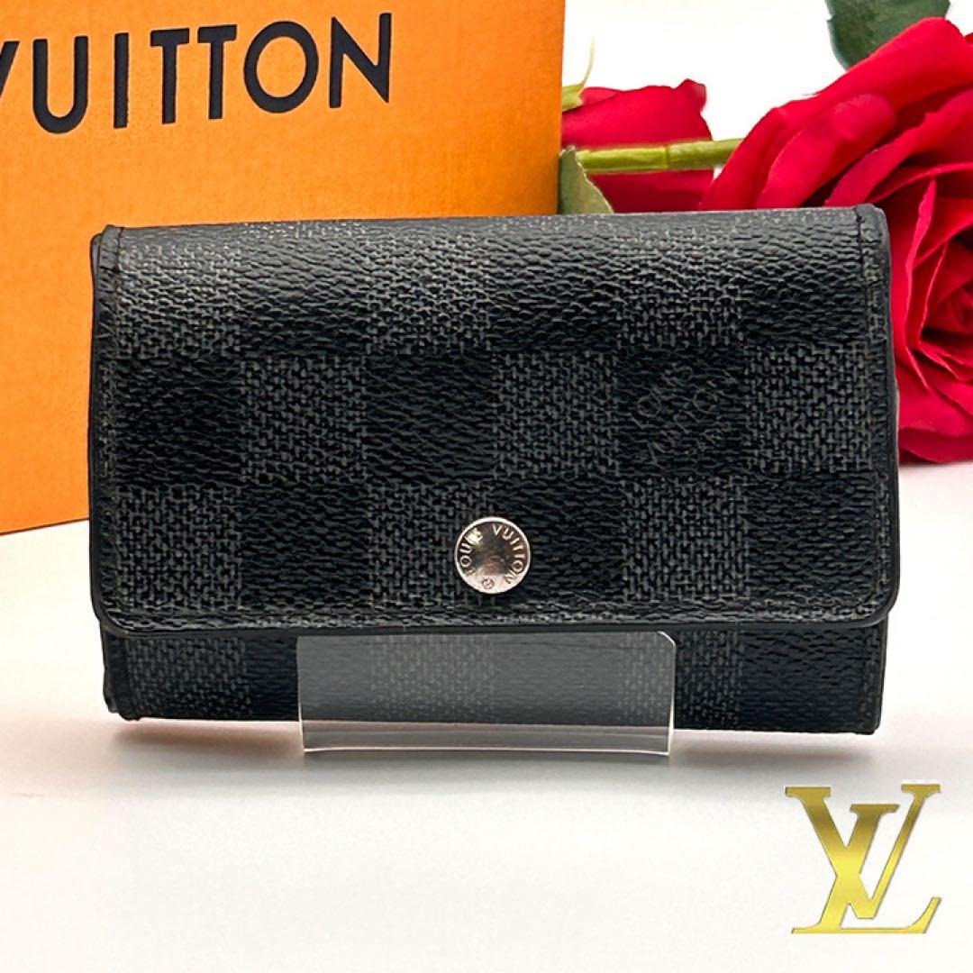 ルイヴィトン ダミエ グラフィット 6連 キーケース ミュルティクレ6