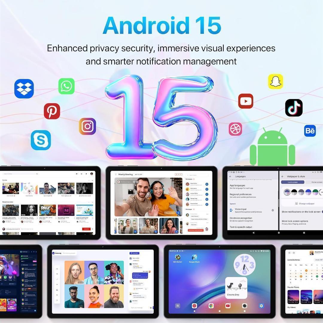 10インチ Android15 GeminiAI タブレット