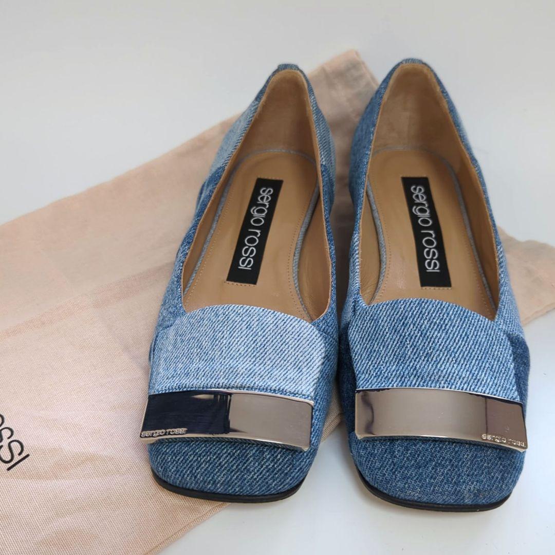 未使用級✨sr1 Sergio Rossi バレリーナ フラットシューズ 限定品