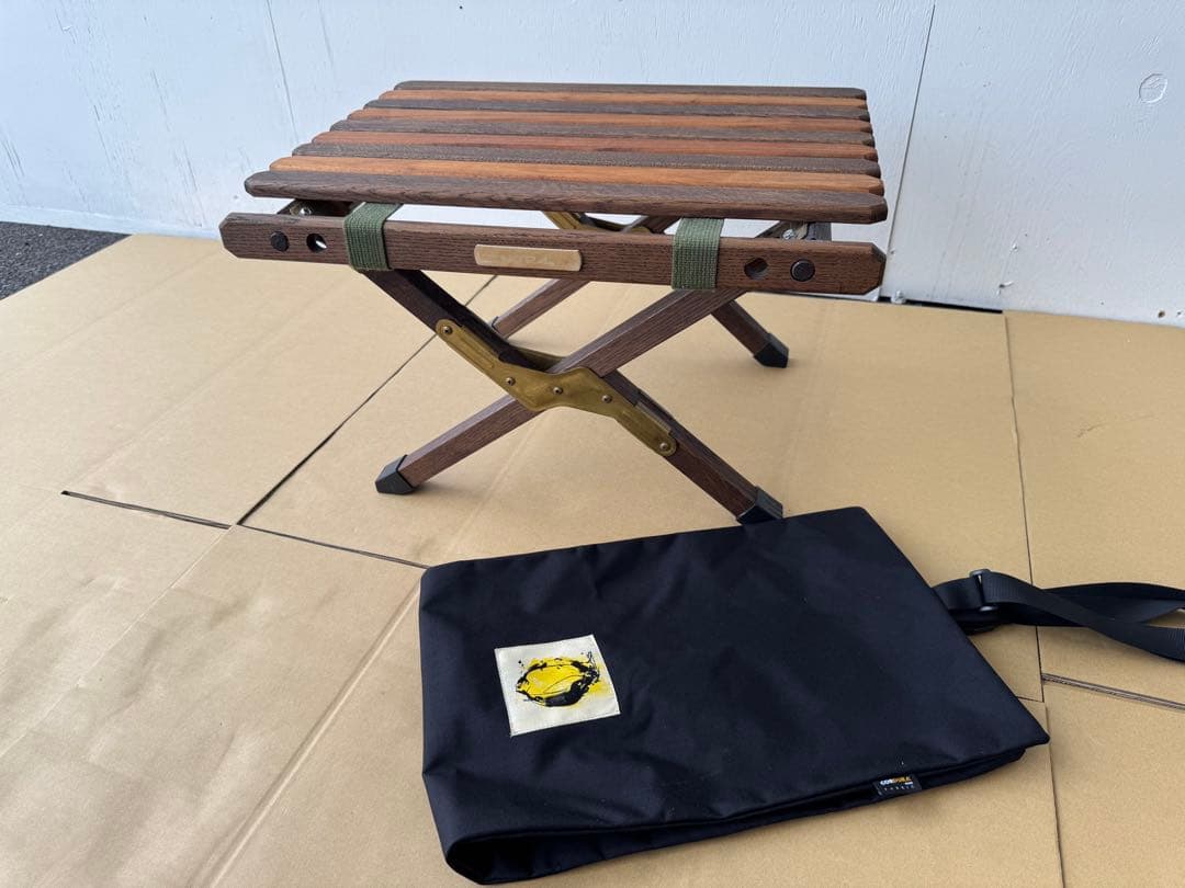 最終値下げ　 ノラズ　サイドテーブル特注品ミリタリー／ウォールナットNora's