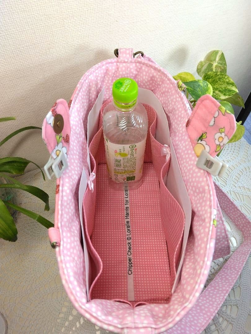 専用＊刺繍・ポケット付きショルダーバッグ&ポーチ＊ロラライハリス