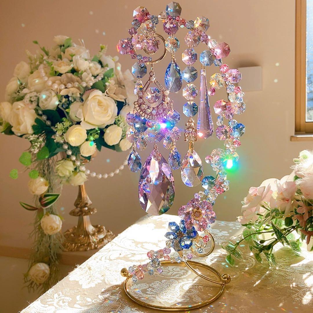 スワロフスキー♡hydrangea。:°ஐ♡* スタンドサンキャッチャー♡