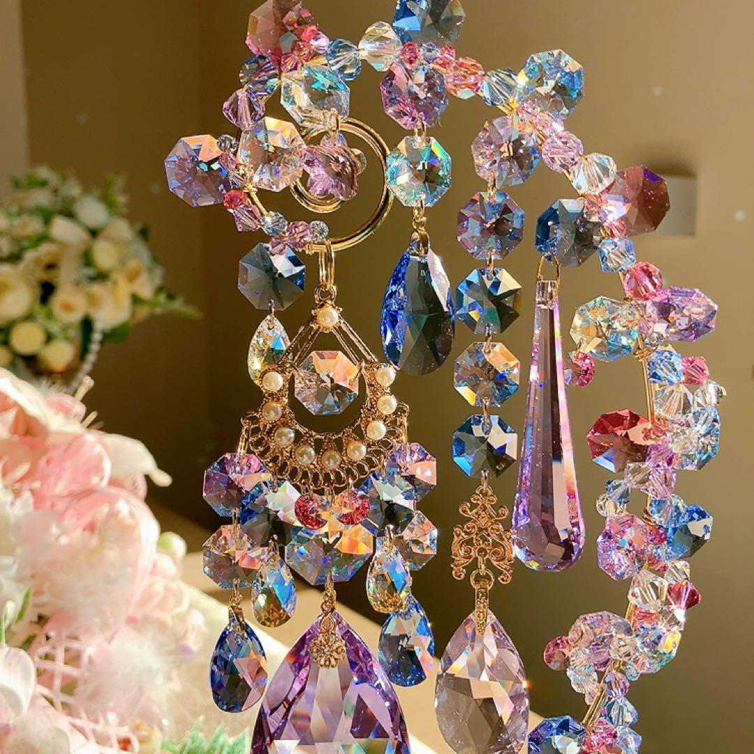 スワロフスキー♡hydrangea。:°ஐ♡* スタンドサンキャッチャー♡