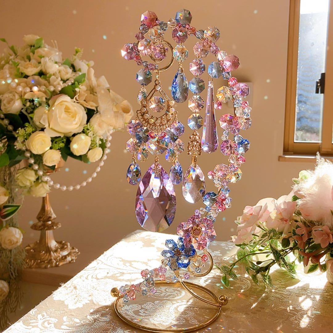 スワロフスキー♡hydrangea。:°ஐ♡* スタンドサンキャッチャー♡