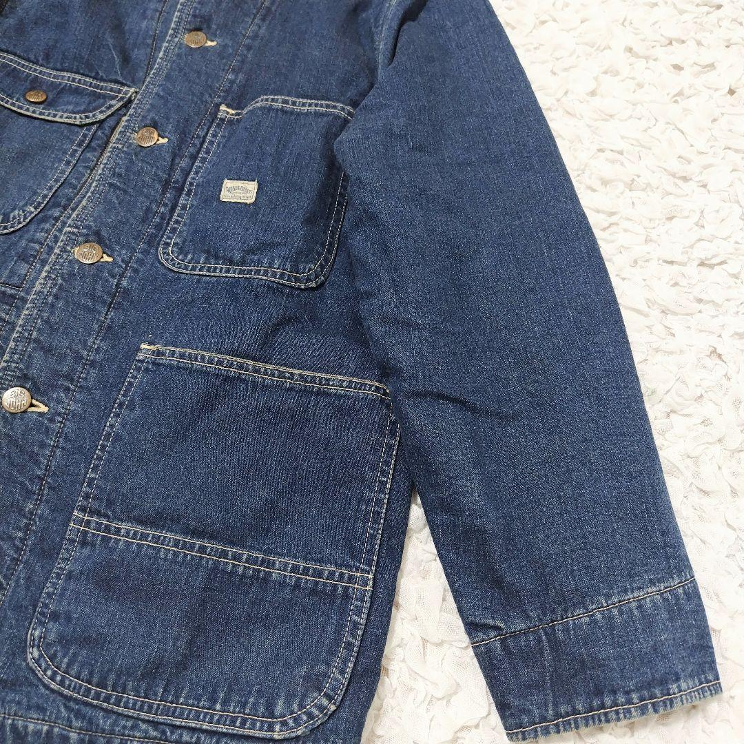 【美品】ビッグジョン ブランケット カバーオール デニムジャケット