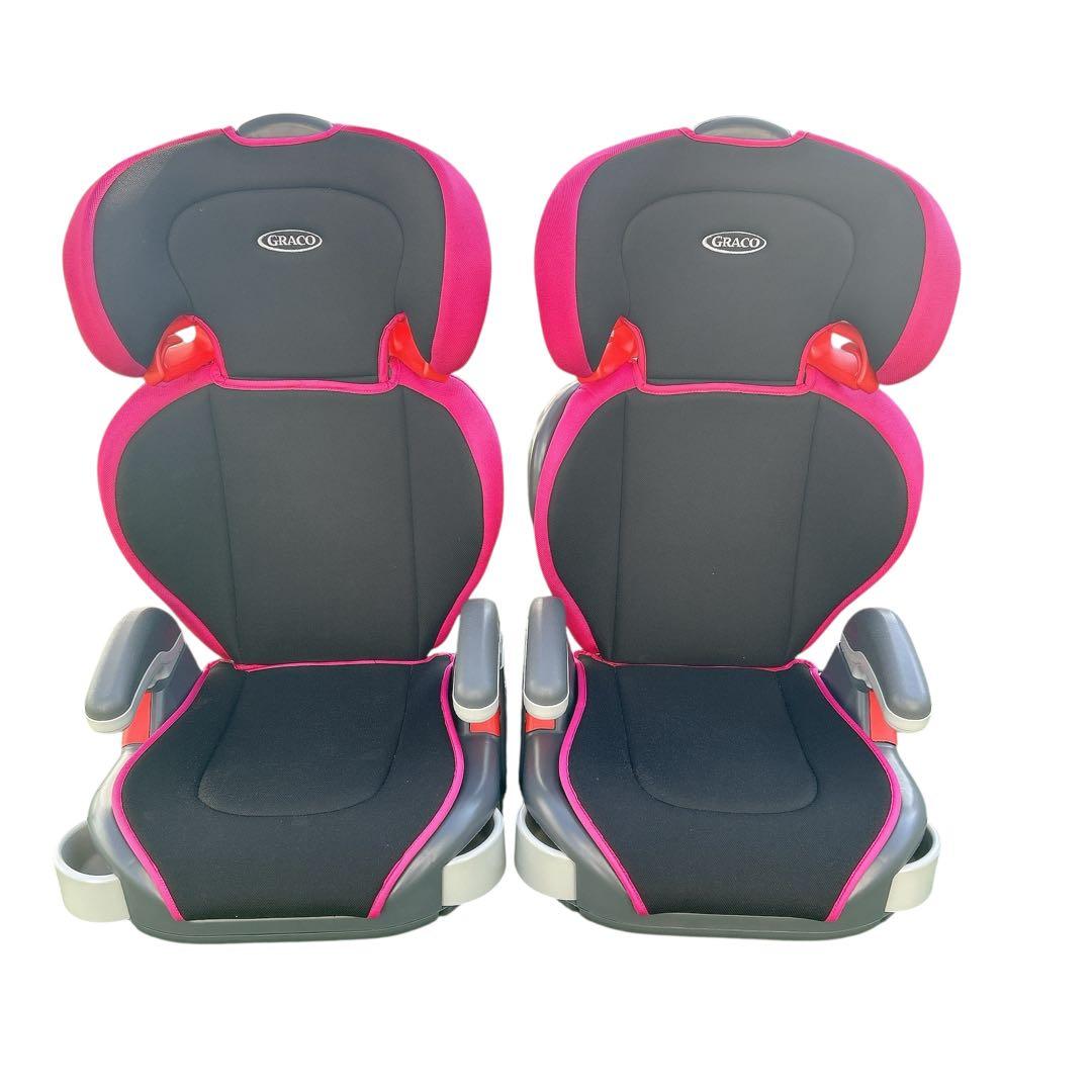 グレコジュニアシート ジュニアマキシカラーズ　ピンク　2台セット