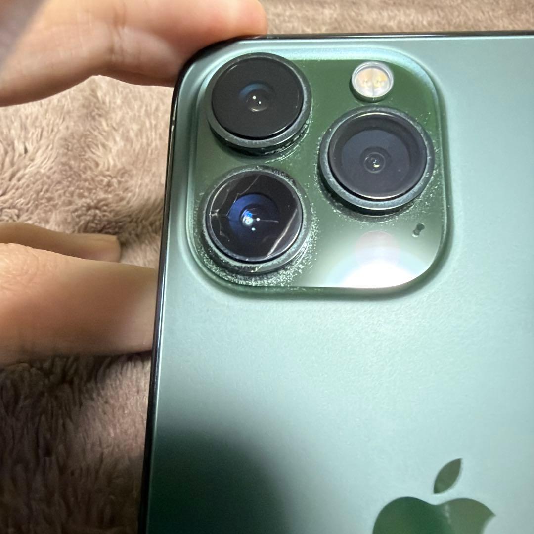 Apple iPhone 13 Pro グリーン 本体 標準カメラ損傷あり