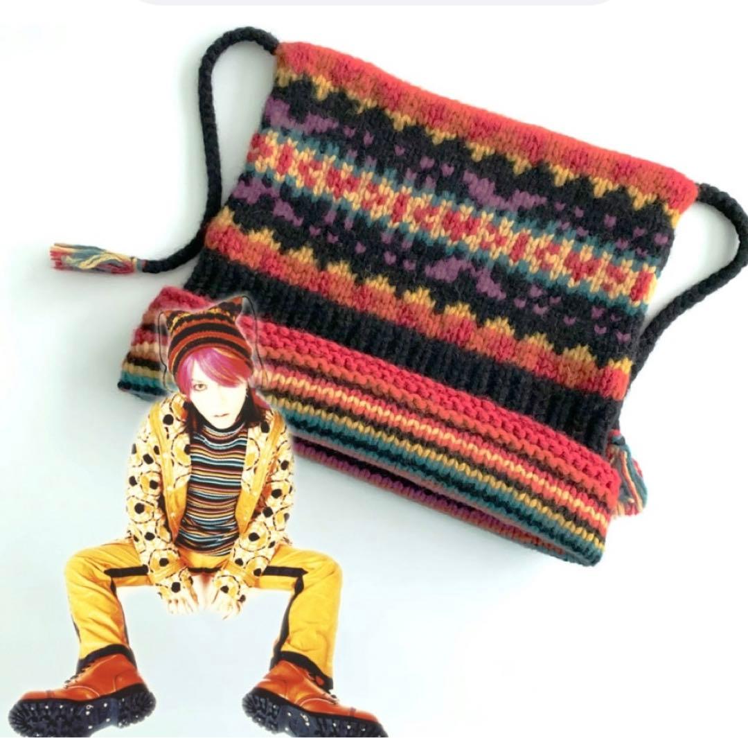 r*読様 【ファン必見】hide 紐付きニットキャップ