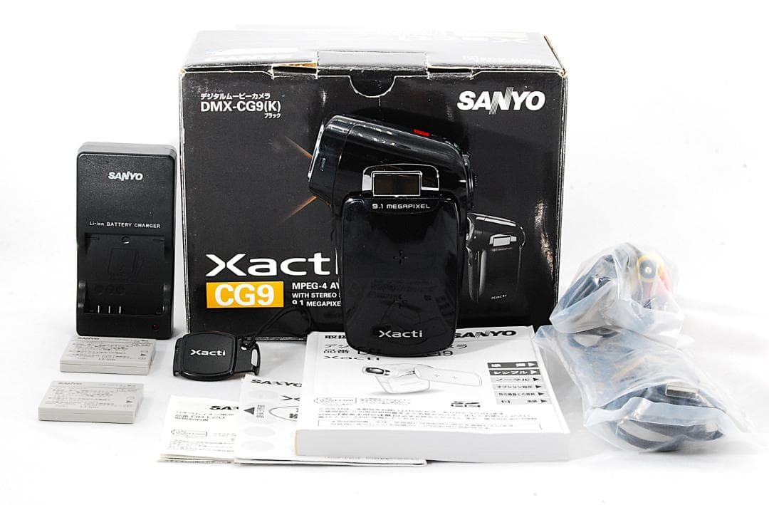 【フルセット/元箱】SANYO Xacti DMX-CG9バッテリー２個付 07