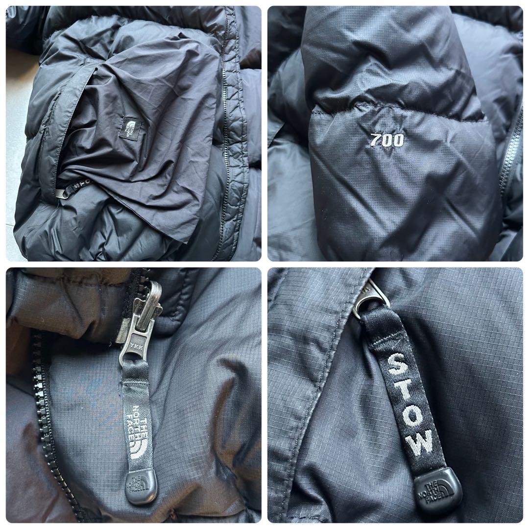 XXL 肉厚 ノースフェイス ヌプシ ダウンジャケット 700フィル 黒 メンズ