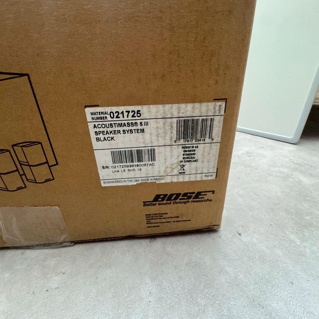 新品未使用　Bose Acoustimass 5 Series III nk01