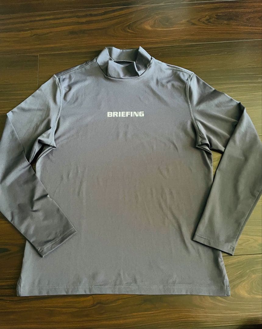 ブリーフィング　モックネック　レディース　グレー　M