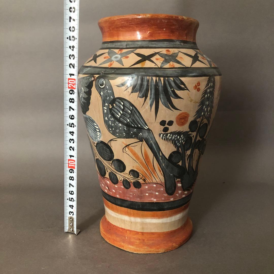 メキシコ　トナラ焼の壺