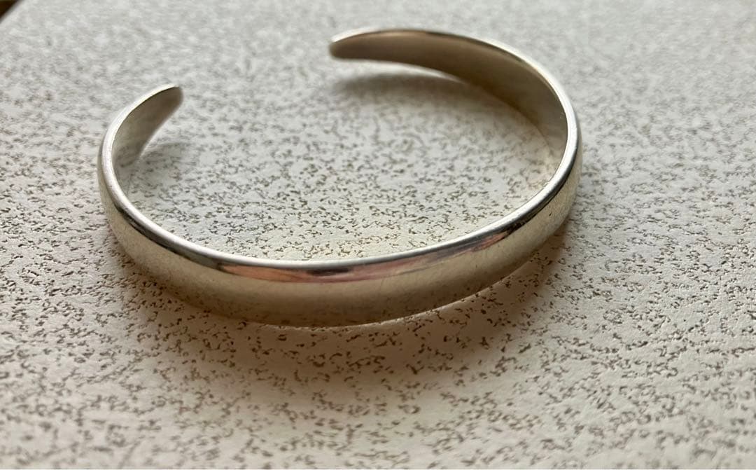 【SALE】アガット　ぽってりバングル　S925