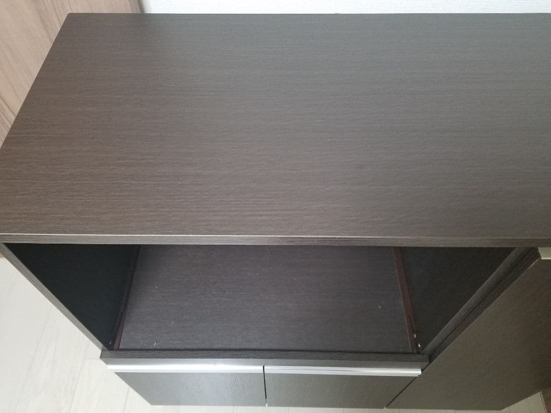 ニトリ　レンジ台　 8890770　ダークブラウン