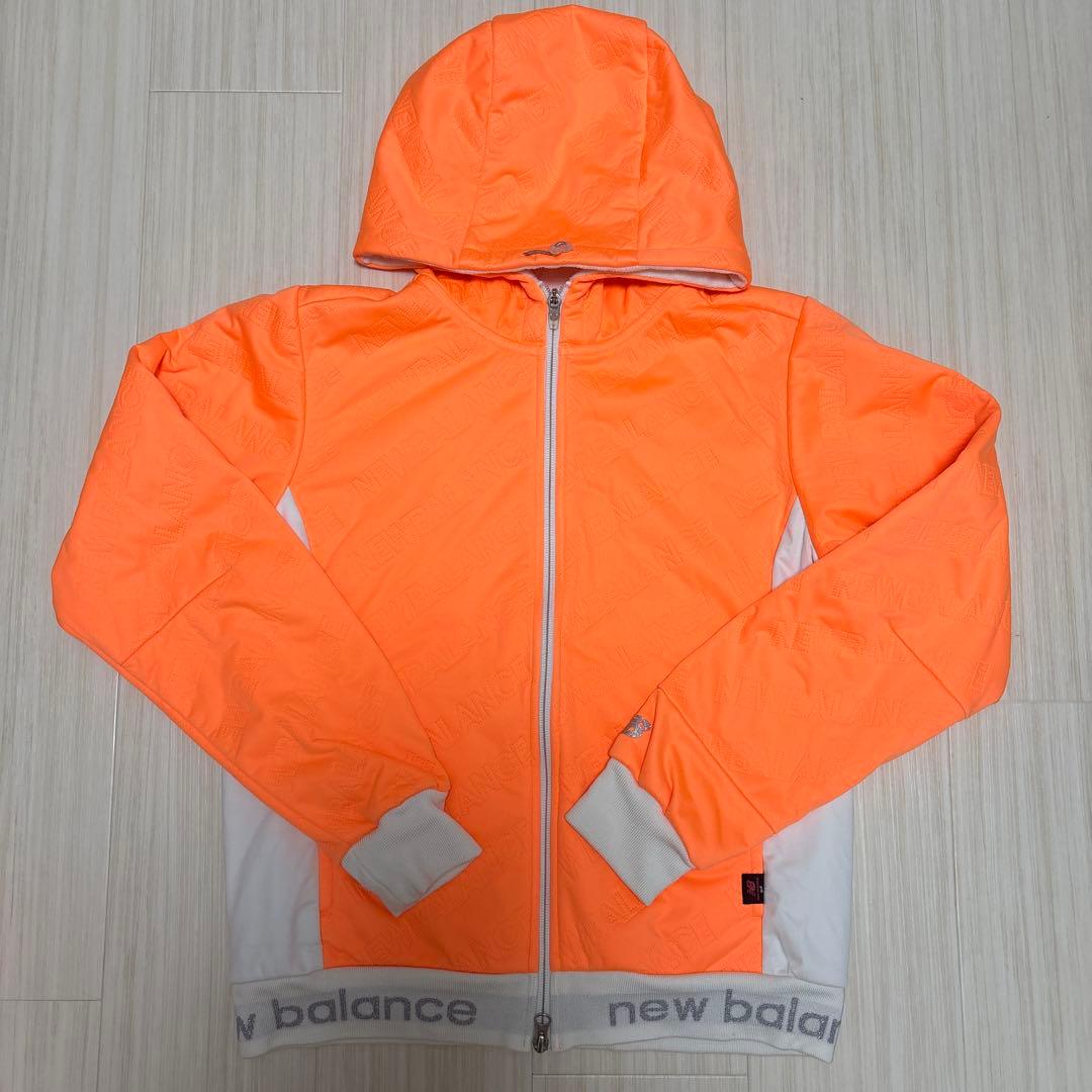 美品　ニューバランス　ゴルフ　セットアップ　防風　防寒　レディースウェア　裏起毛