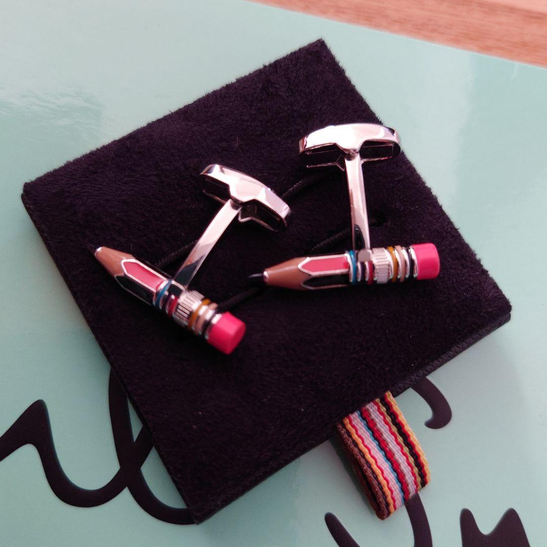 かわいい色鉛筆型のカフス　ポールスミス　ケース付き