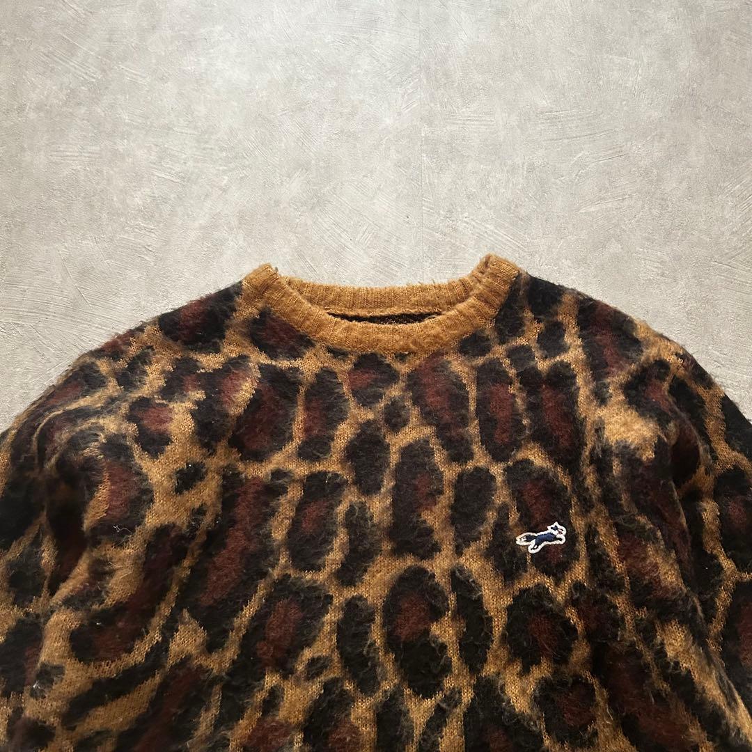 トップス archive grunge leopard knit y2k