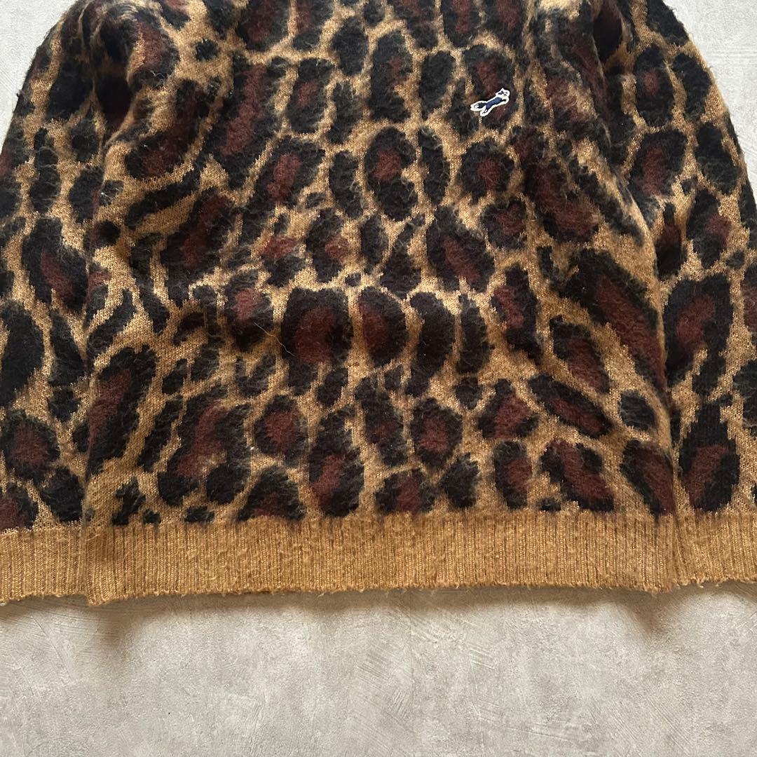 トップス archive grunge leopard knit y2k
