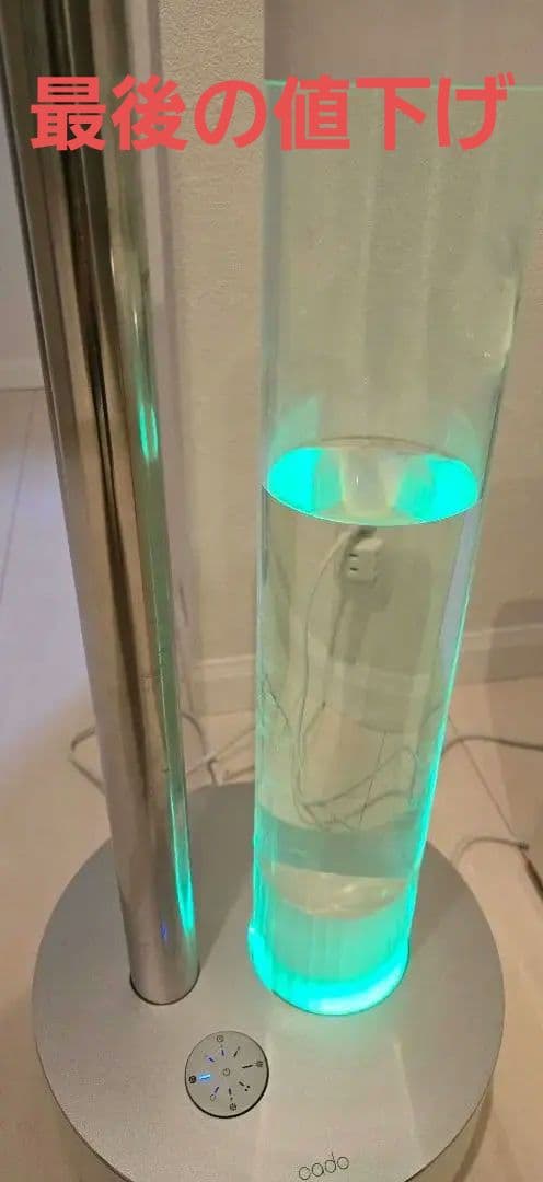 高級加湿器 LEDライト付き 　cado 加湿器 HM-C620（白／シルバー）