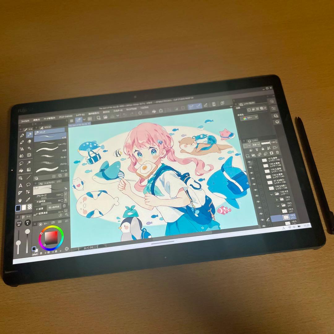 ◆富士通 ワコム i5 13.3型 筆圧4,096段階 薄型 お絵描きタブレット