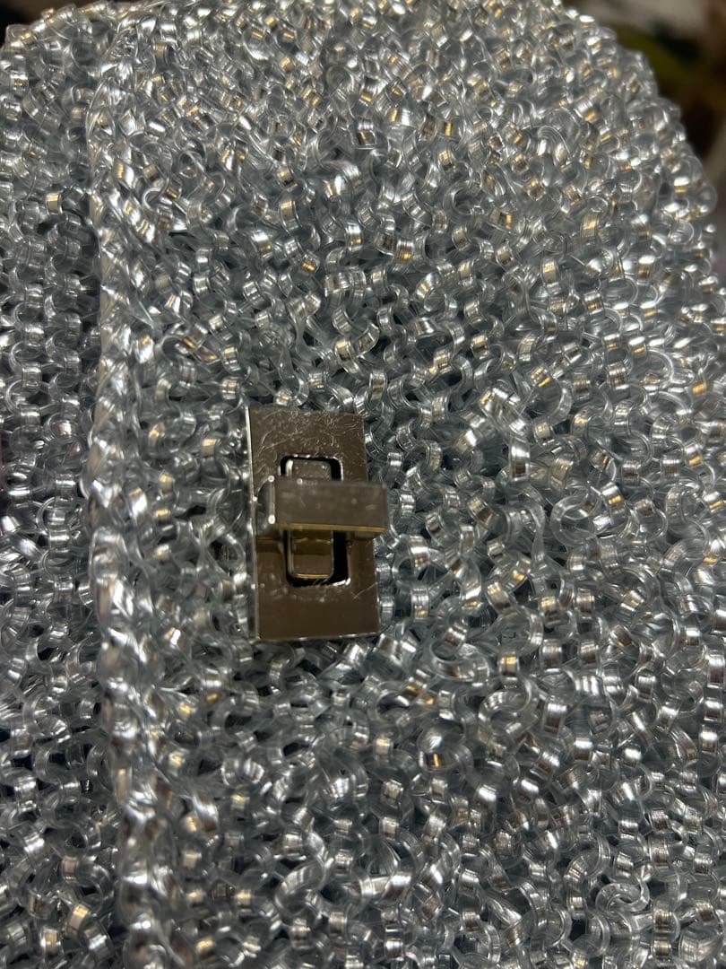 ANTEPRIMA シルバー ビーズパーティーバッグ