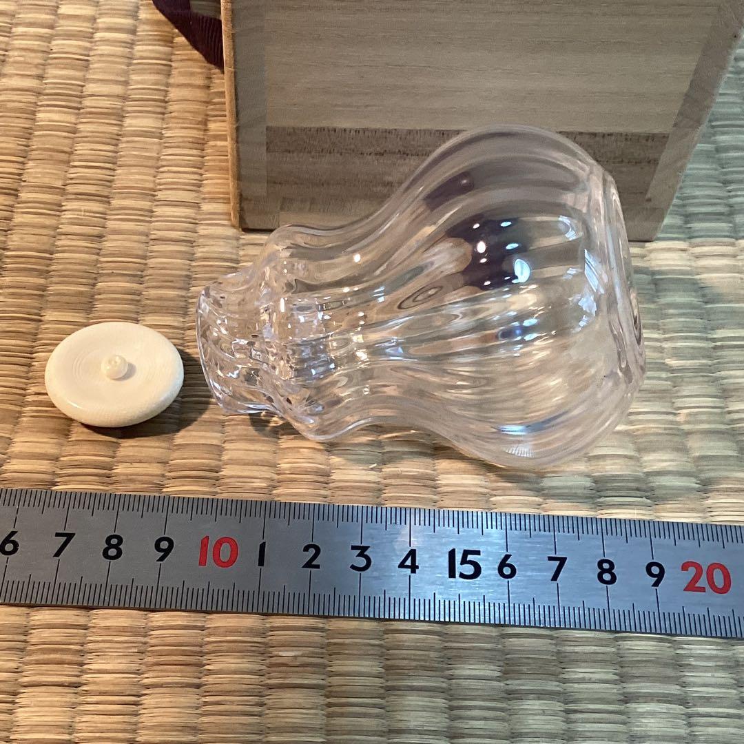 チェコガラス瓢簟茶入　内田　繁　作