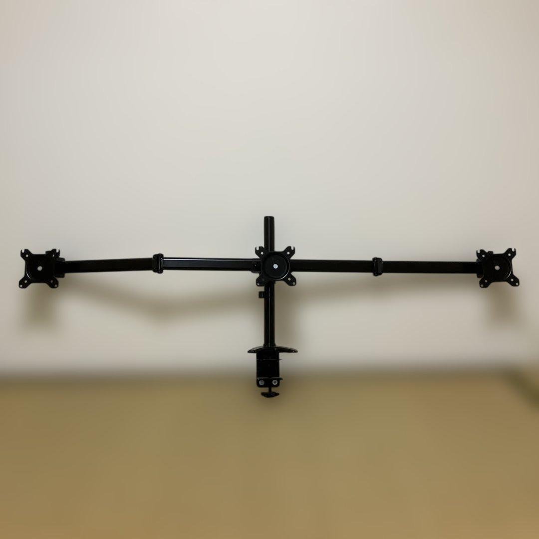 サンワ　モニターアーム CR-LAC312BK ※付属品全て揃っています