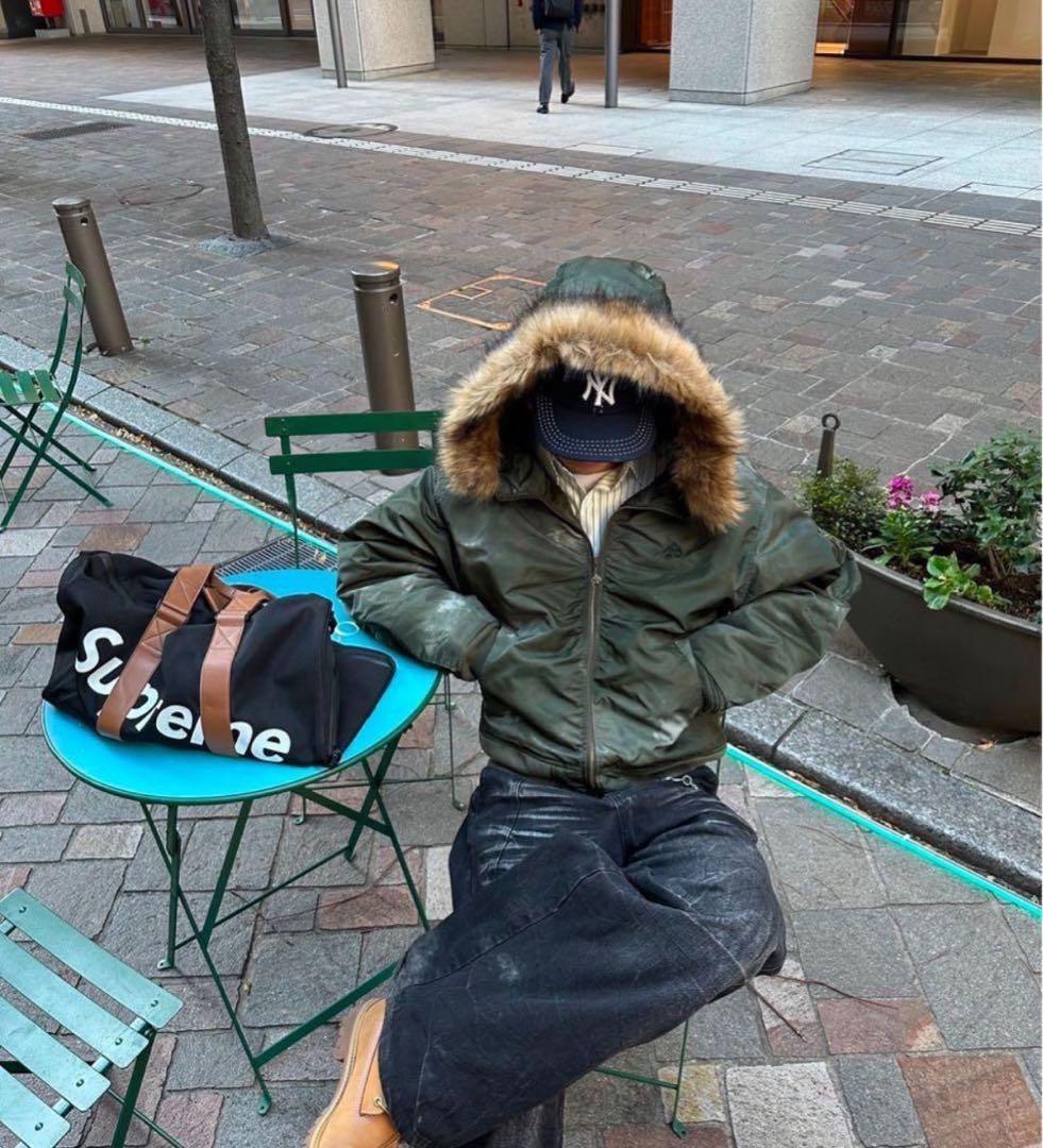 ANTIMID FLIGHT JACKET ファージャケットアンチミッド カーキ