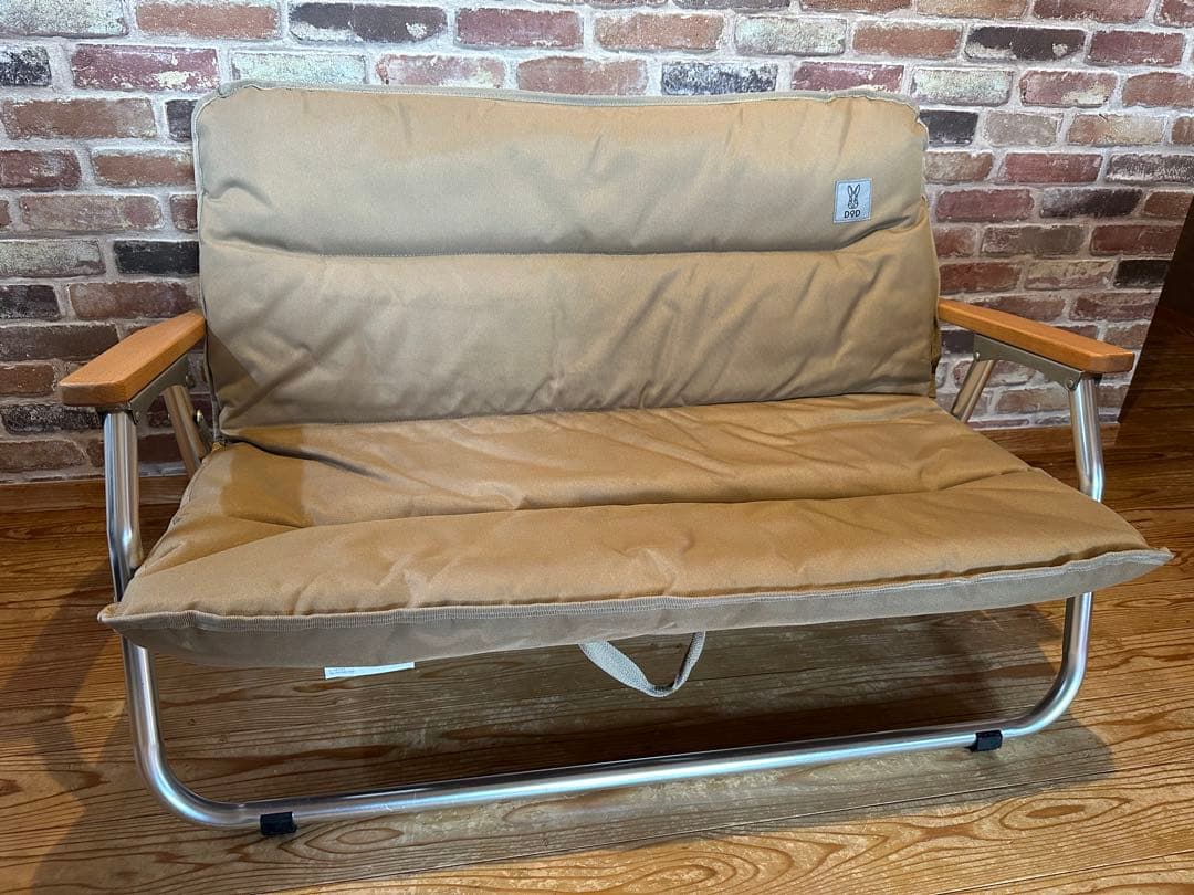 DOD(ディーオーディー) グッドラックソファロー 二人掛け ベージュ