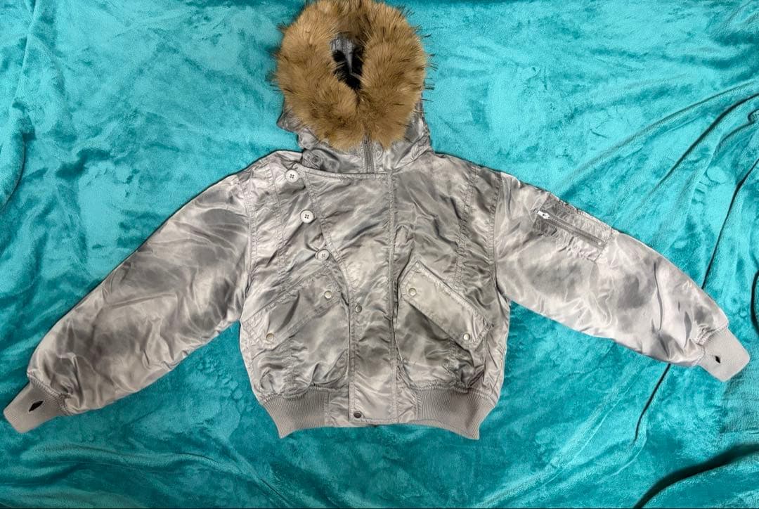 ANDER HUNK Faded N2B Flight Jacket グレー